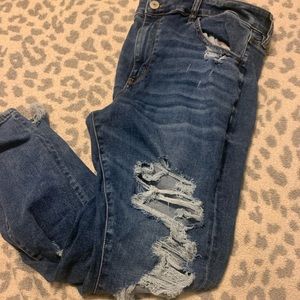 american eagle ripped jeans